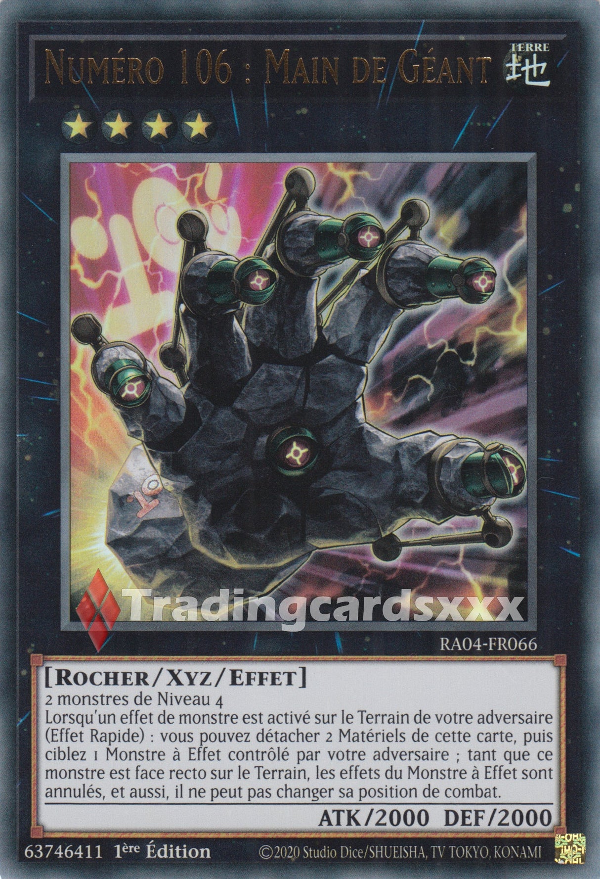 Yu-Gi-Oh! Numéro 106 : Main de Géant : RA04-FR066