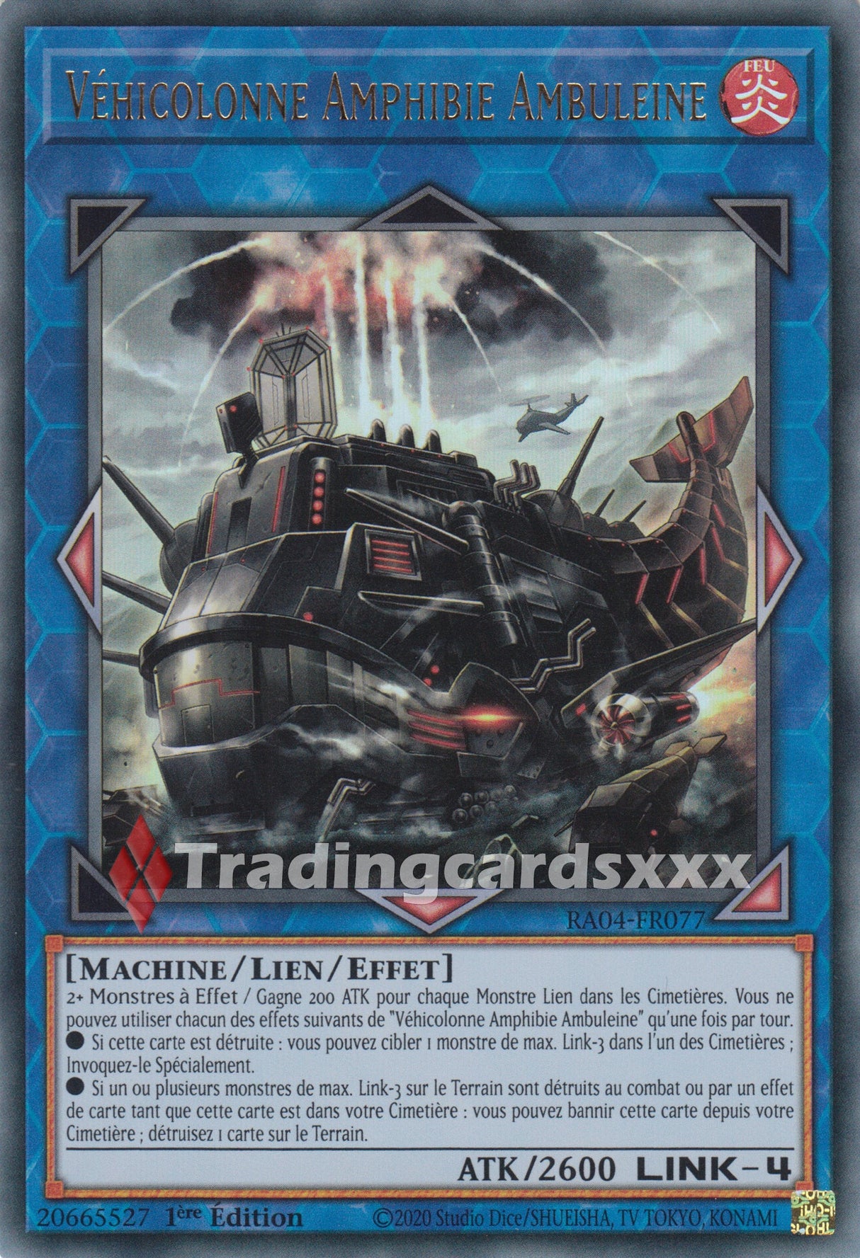 Yu-Gi-Oh! Véhicolonne Amphibie Ambuleine : RA04-FR077