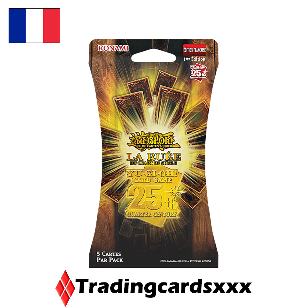 Yu-Gi-Oh! Booster de 5 cartes sous blister : La Ruée du Quart de Siècle