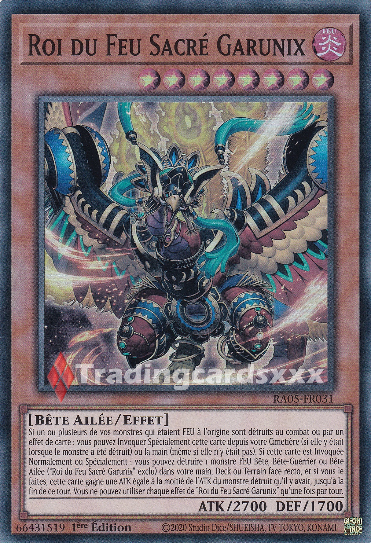 Yu-Gi-Oh! Roi du Feu Sacré Garunix : SR RA05-FR031