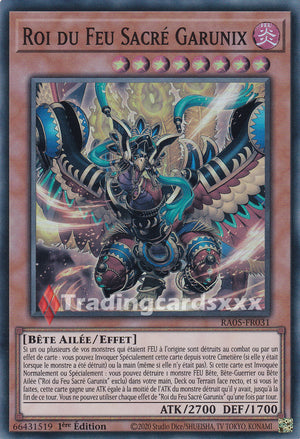 Yu-Gi-Oh! Roi du Feu Sacré Garunix : SR RA05-FR031