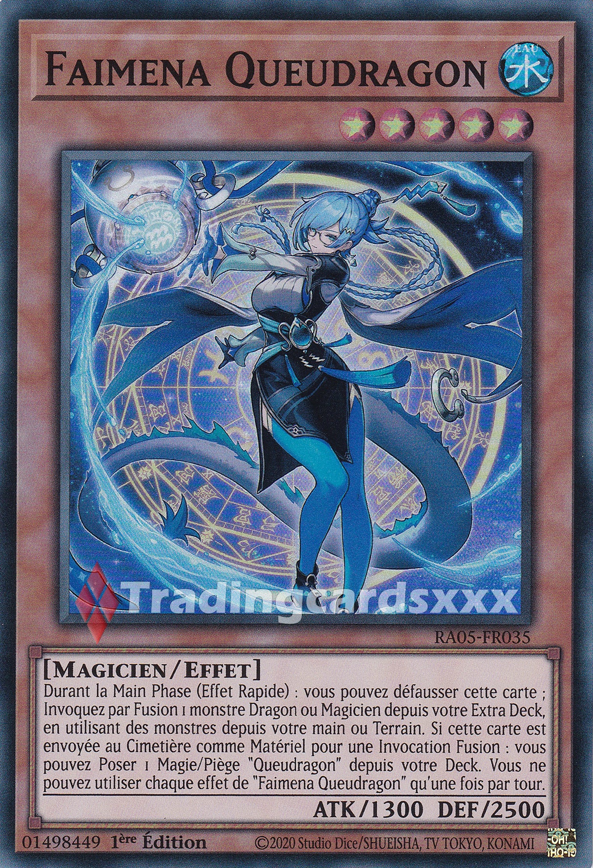 Yu-Gi-Oh! Faimena Queudragon : SR RA05-FR035