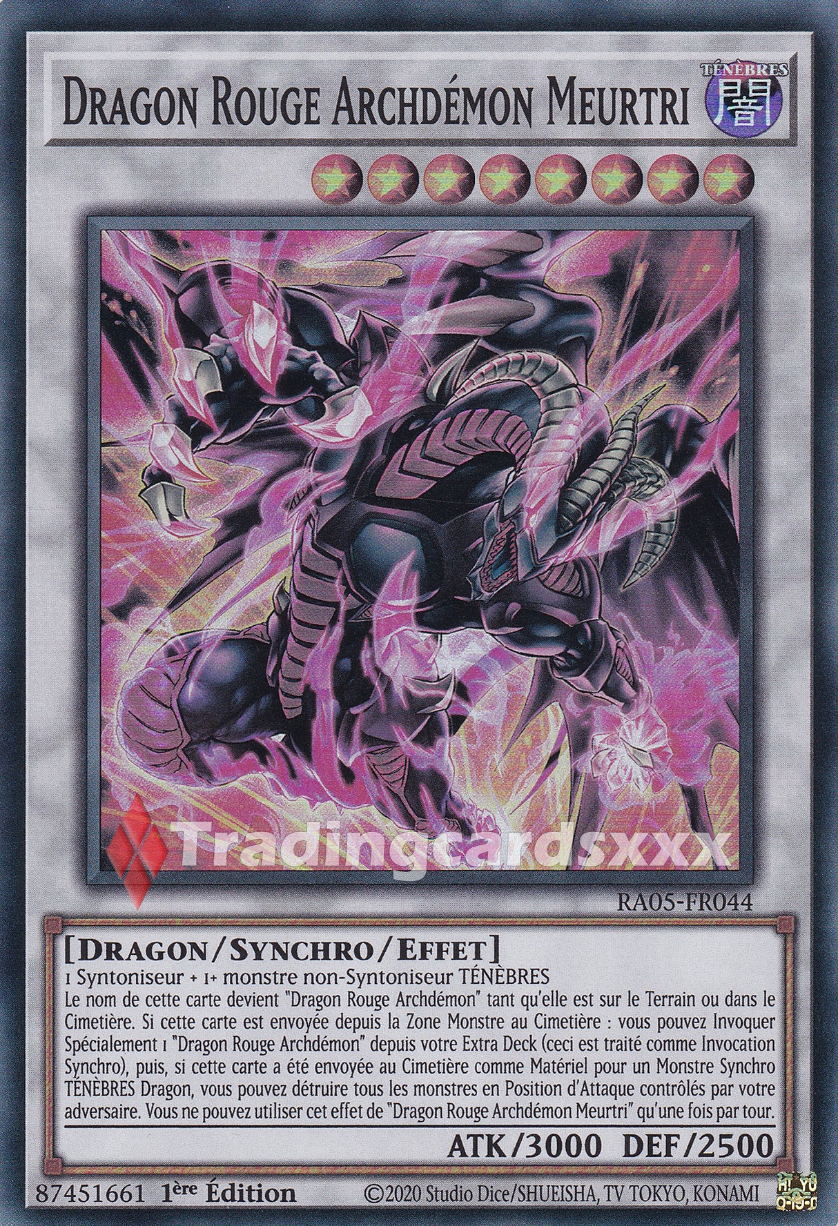 Yu-Gi-Oh! Dragon Rouge Archdémon Meurtri : SR RA05-FR044