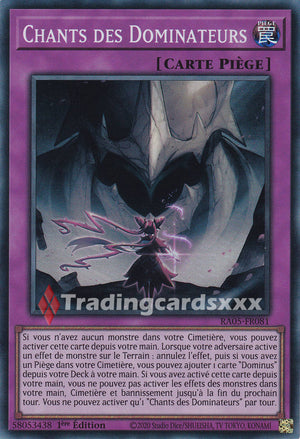 Yu-Gi-Oh! Chants des Dominateurs : SR RA05-FR081