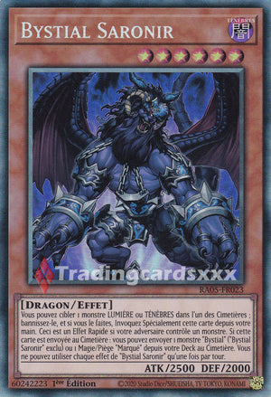Yu-Gi-Oh! Bystial Saronir : CR RA05-FR023