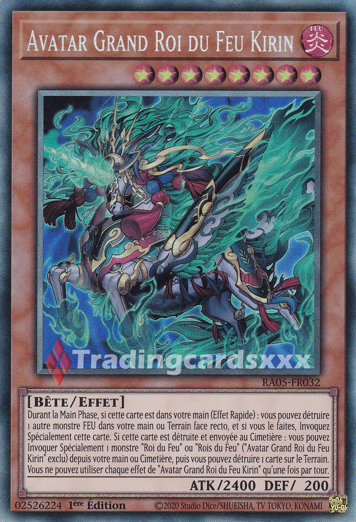 Yu-Gi-Oh! Avatar Grand Roi du Feu Kirin : CR RA05-FR032