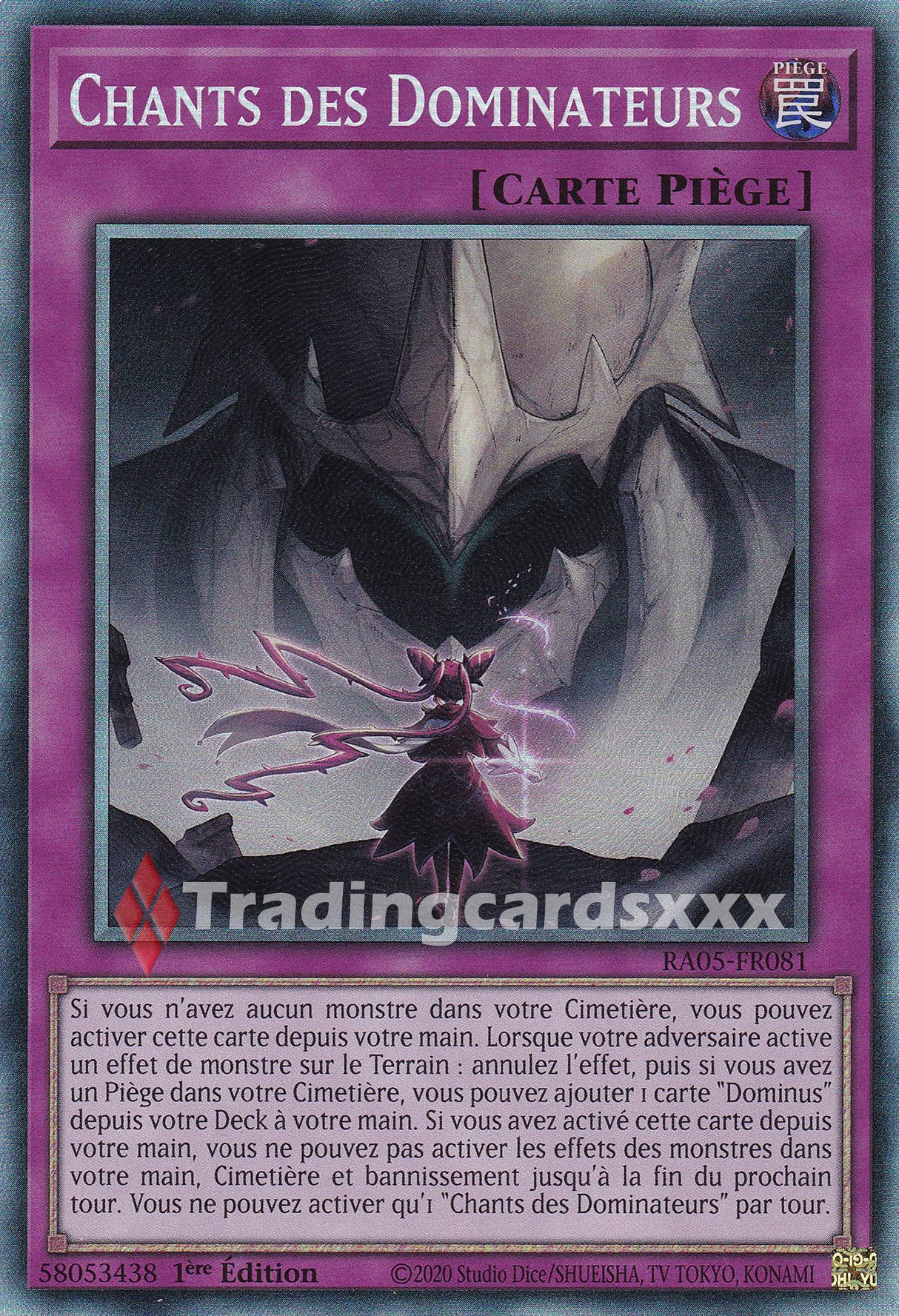 Yu-Gi-Oh! Chants des Dominateurs : CR RA05-FR081