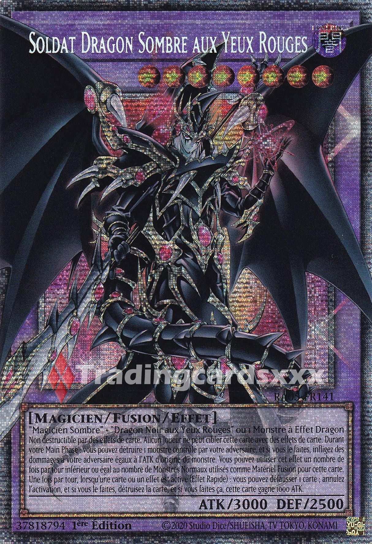 Yu-Gi-Oh! Soldat Dragon Sombre aux Yeux Rouges : OF STAR RA05-FR141