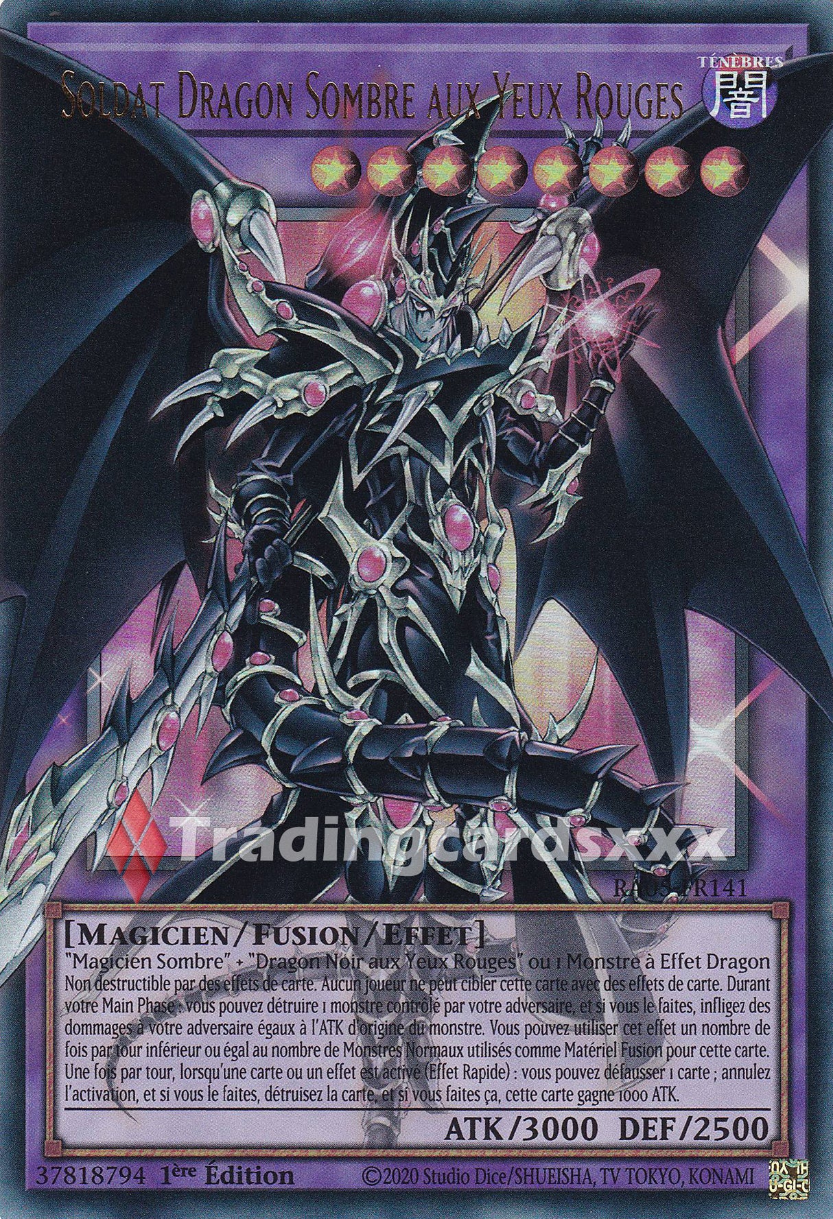Yu-Gi-Oh! Soldat Dragon Sombre aux Yeux Rouges : OF UR RA05-FR141