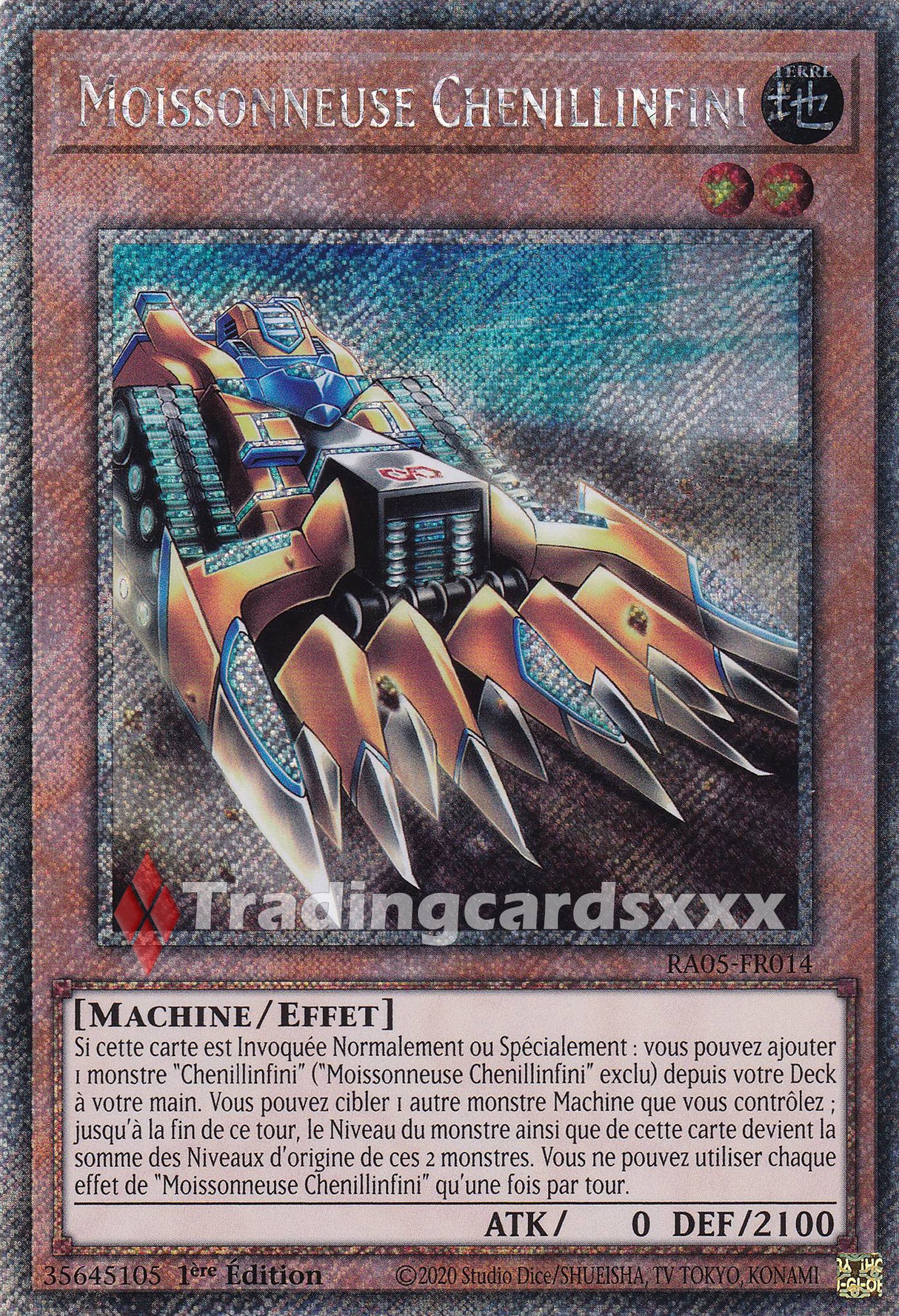 Yu-Gi-Oh! Moissonneuse Chenillinfini : PS RA05-FR014
