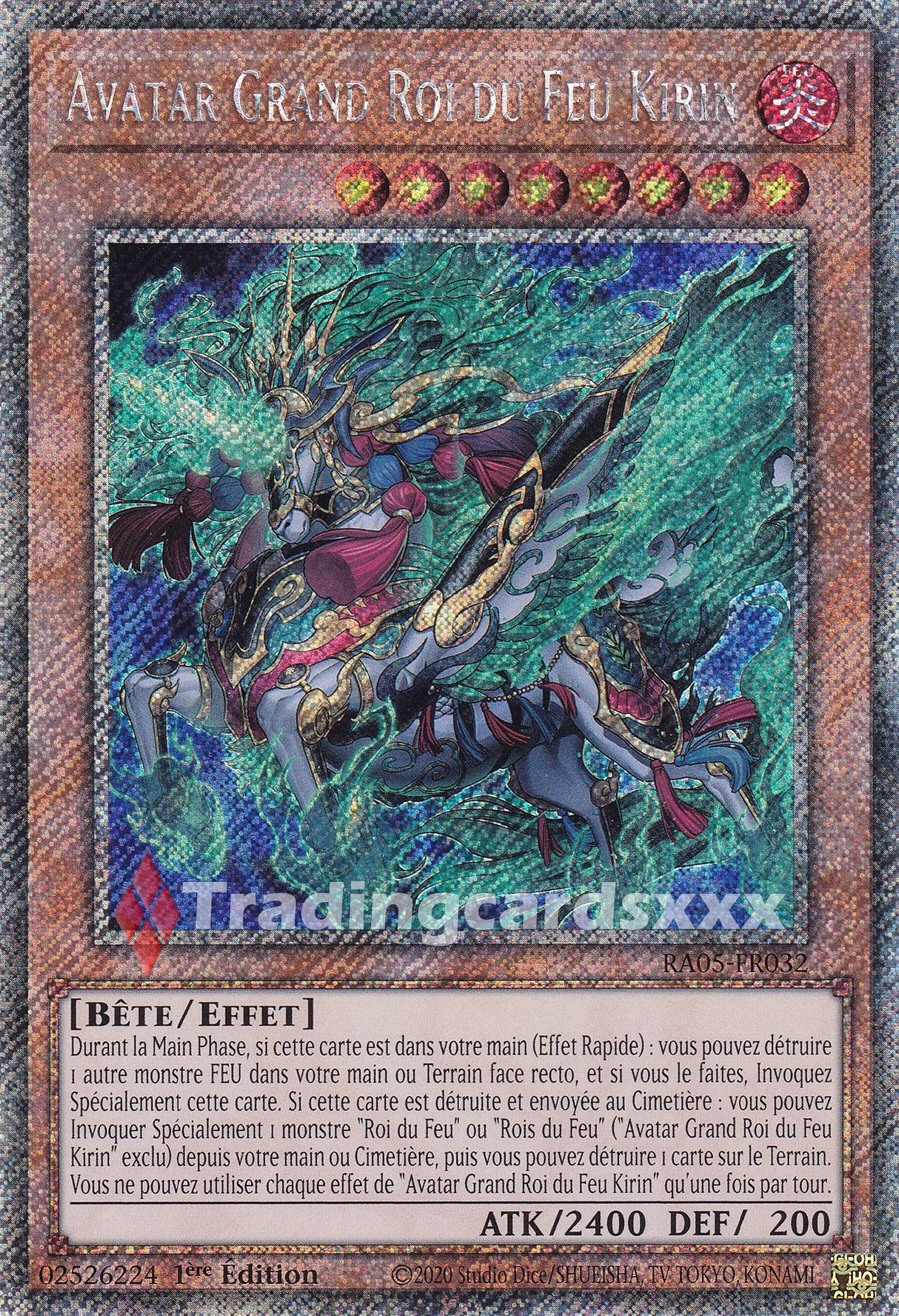 Yu-Gi-Oh! Avatar Grand Roi du Feu Kirin : PS RA05-FR032
