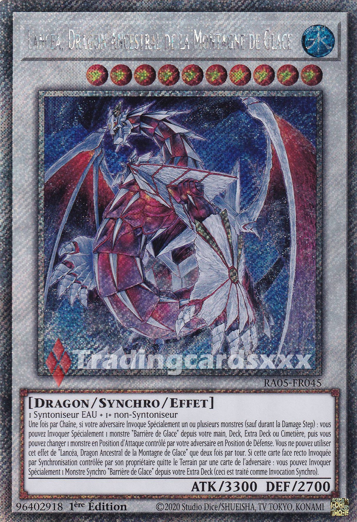 Yu-Gi-Oh! Lancéa, Dragon Ancestral de la Montagne de Glace : PS RA05-FR045