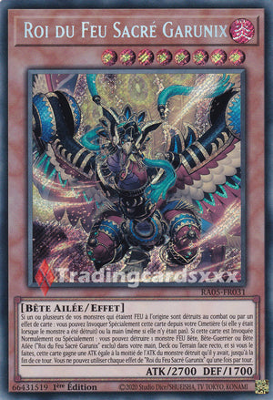 Yu-Gi-Oh! Roi du Feu Sacré Garunix : SE RA05-FR031