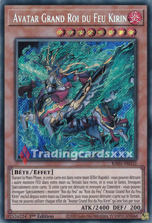 Yu-Gi-Oh! Avatar Grand Roi du Feu Kirin : SE RA05-FR032
