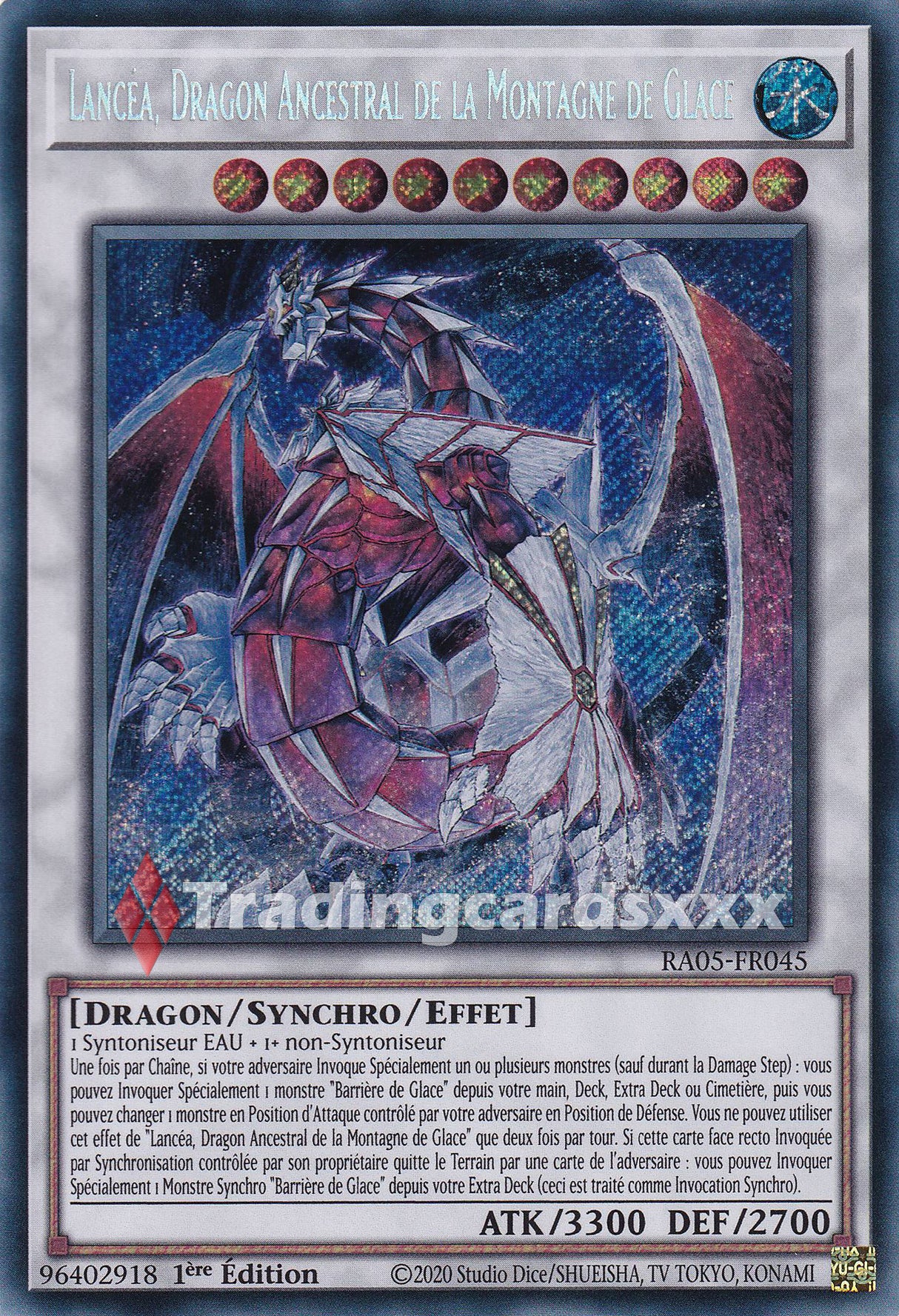 Yu-Gi-Oh! Lancéa, Dragon Ancestral de la Montagne de Glace : SE RA05-FR045