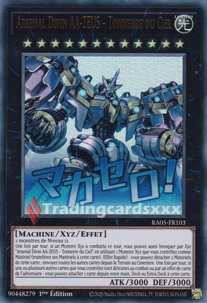 Yu-Gi-Oh! Arsenal Divin AA-ZEUS - Tonnerre du Ciel : ALT UR RA05-FR103