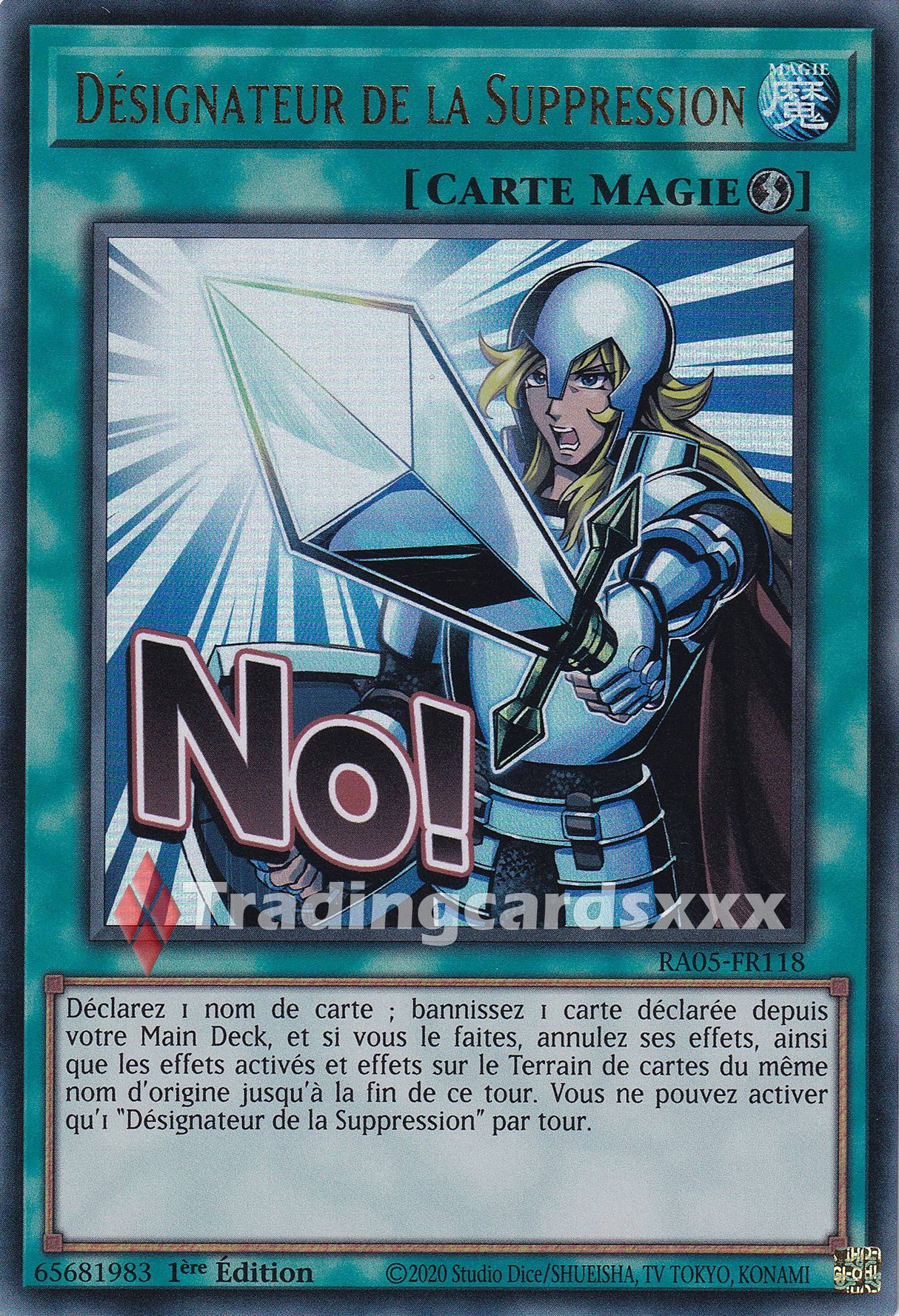 Yu-Gi-Oh! Désignateur de la Suppression : ALT UR RA05-FR118