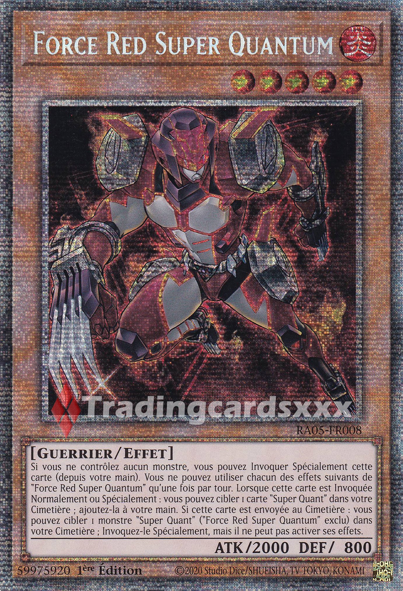 Yu-Gi-Oh! Force Red Super Quantum : STAR RA05-FR008 – Tradingcardsxxx