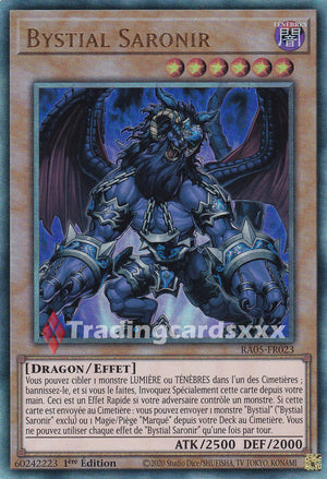 Yu-Gi-Oh! Bystial Saronir : UL RA05-FR023