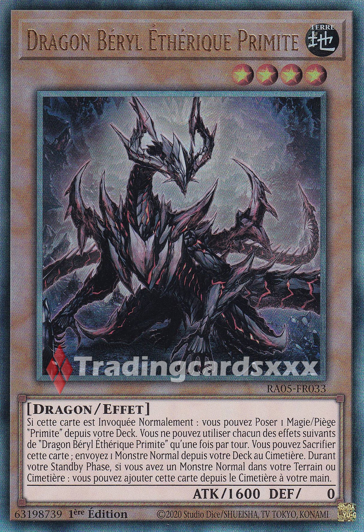 Yu-Gi-Oh! Dragon Béryl Éthérique Primite : UL RA05-FR033