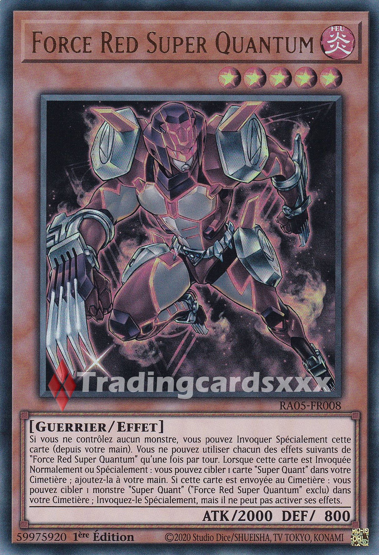 Yu-Gi-Oh! Force Red Super Quantum : UR RA05-FR008