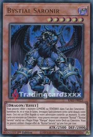 Yu-Gi-Oh! Bystial Saronir : UR RA05-FR023