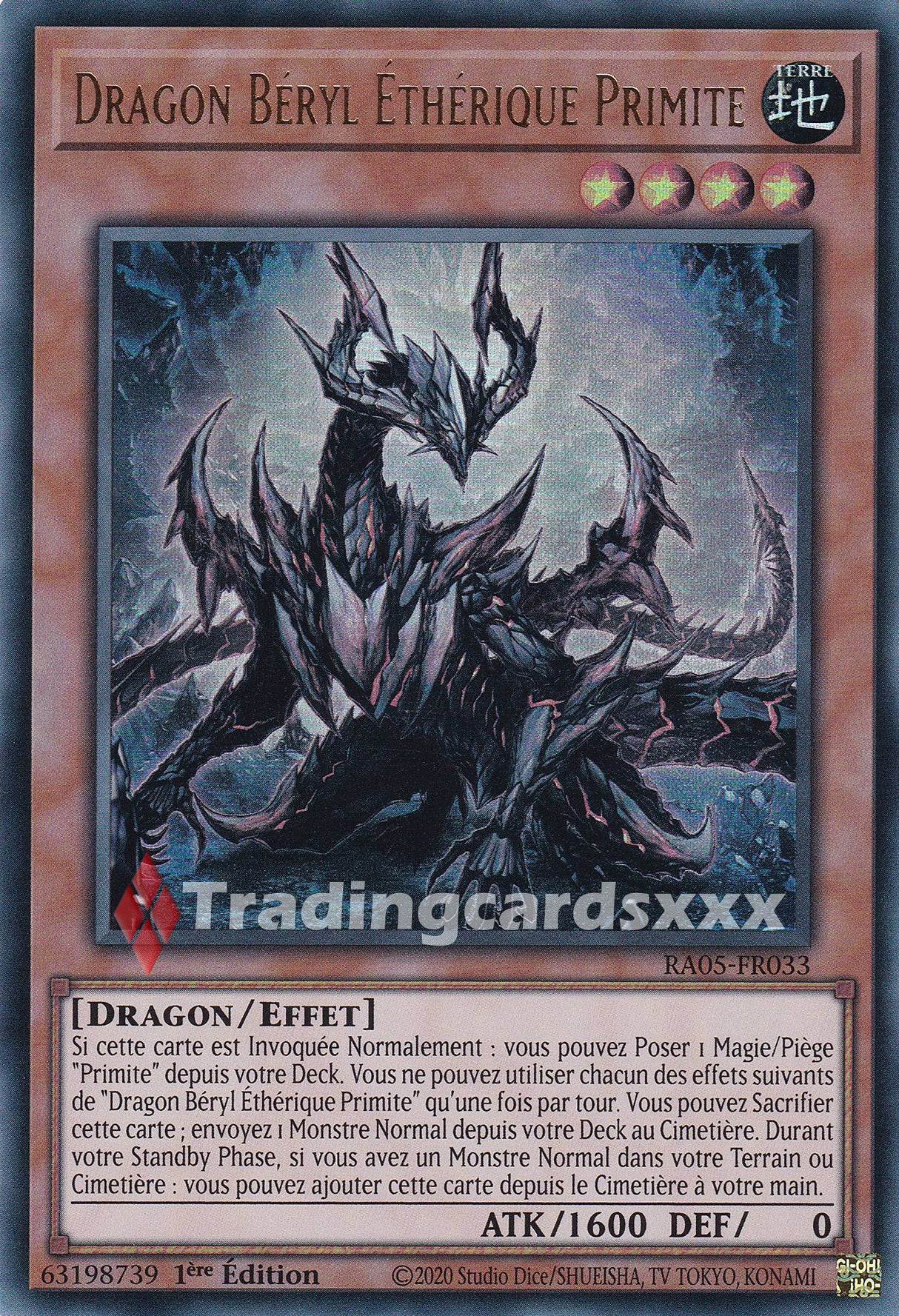 Yu-Gi-Oh! Dragon Béryl Éthérique Primite : UR RA05-FR033