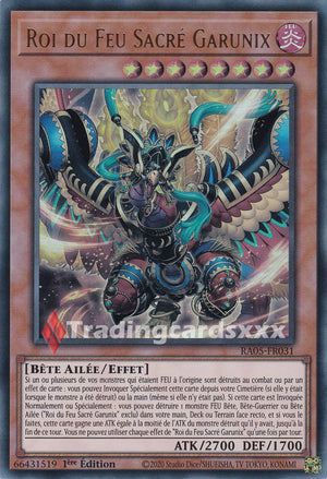 Yu-Gi-Oh! Roi du Feu Sacré Garunix : UR RA05-FR031