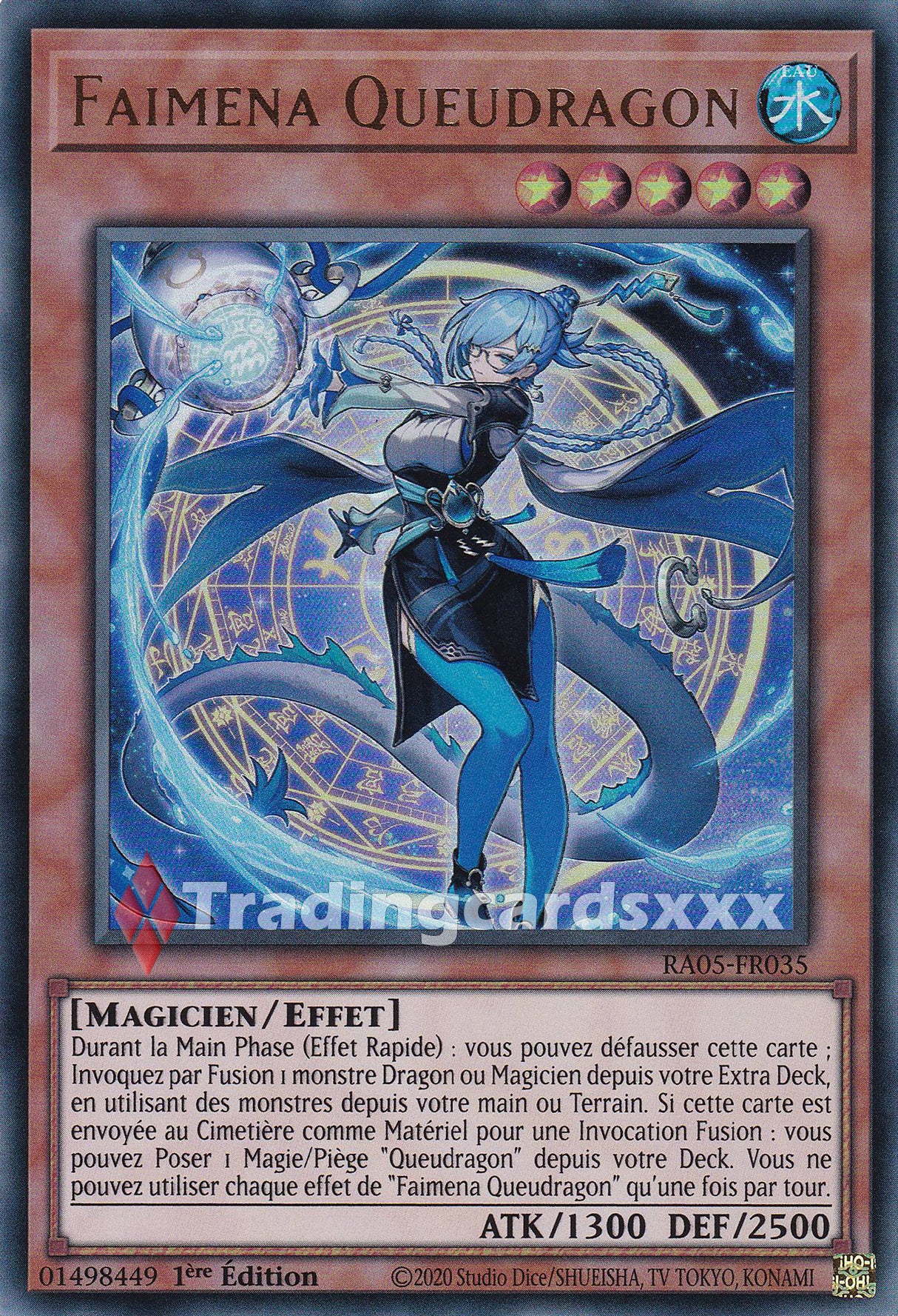 Yu-Gi-Oh! Faimena Queudragon : UR RA05-FR035