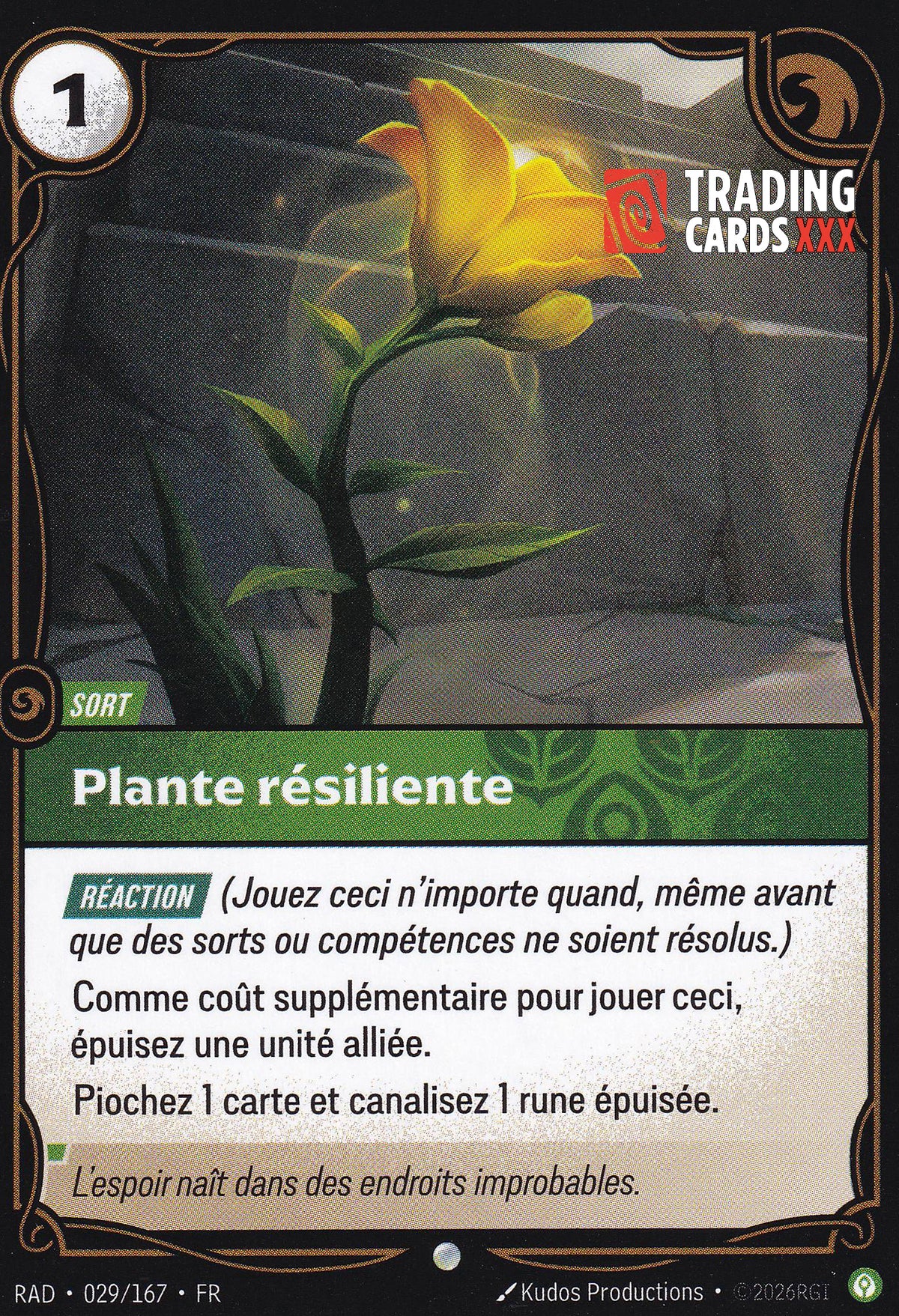Riftbound - Plante résiliente : C RAD-029/167 FR