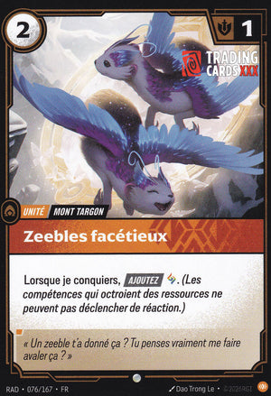 Riftbound - Zeebles facétieux : C RAD-076/167 FR