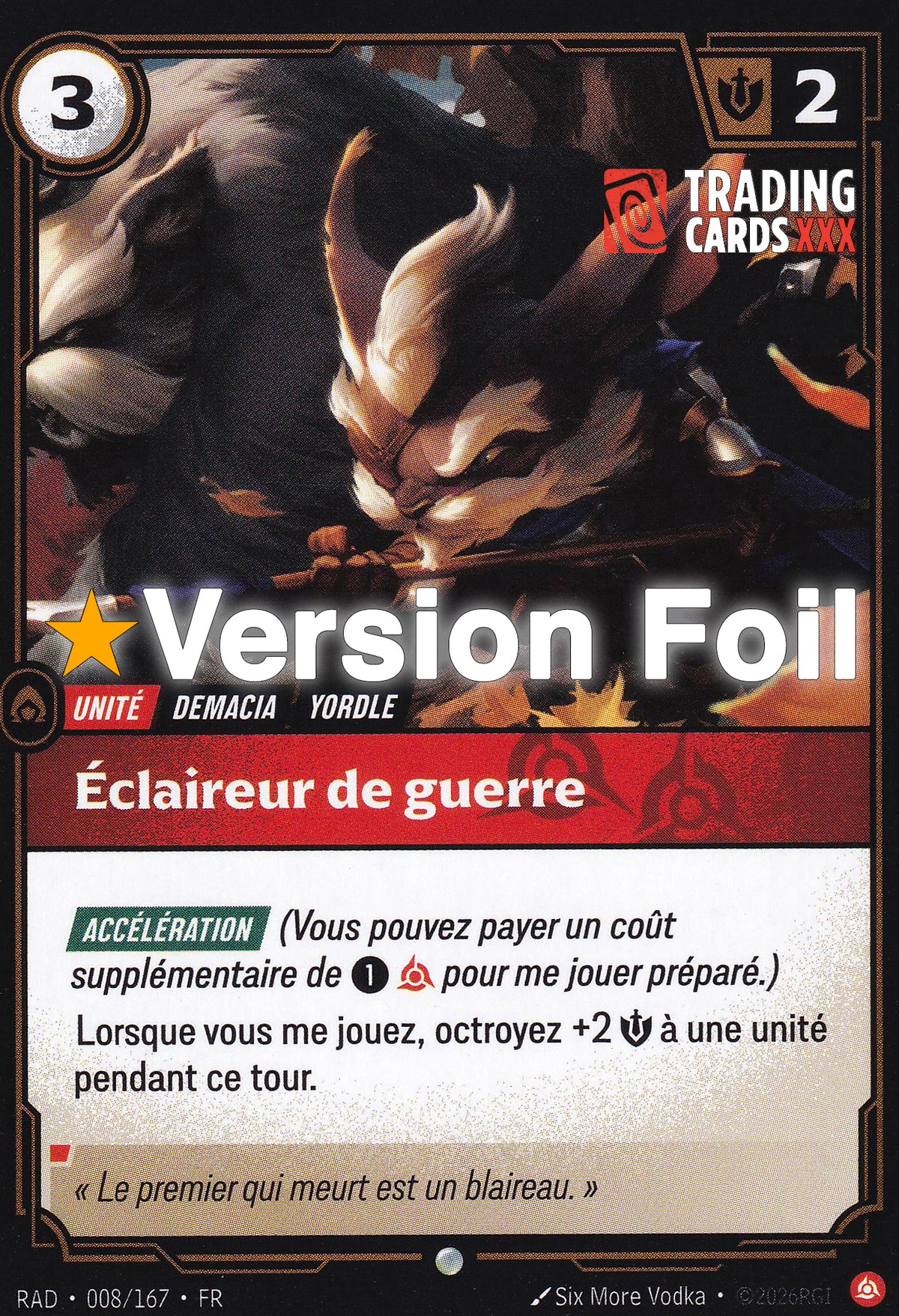 Riftbound - Éclaireur de guerre : Foil C RAD-008/167 FR
