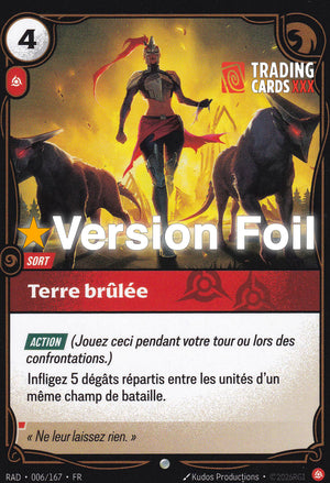 Riftbound - Terre brûlée : Foil C RAD-006/167 FR