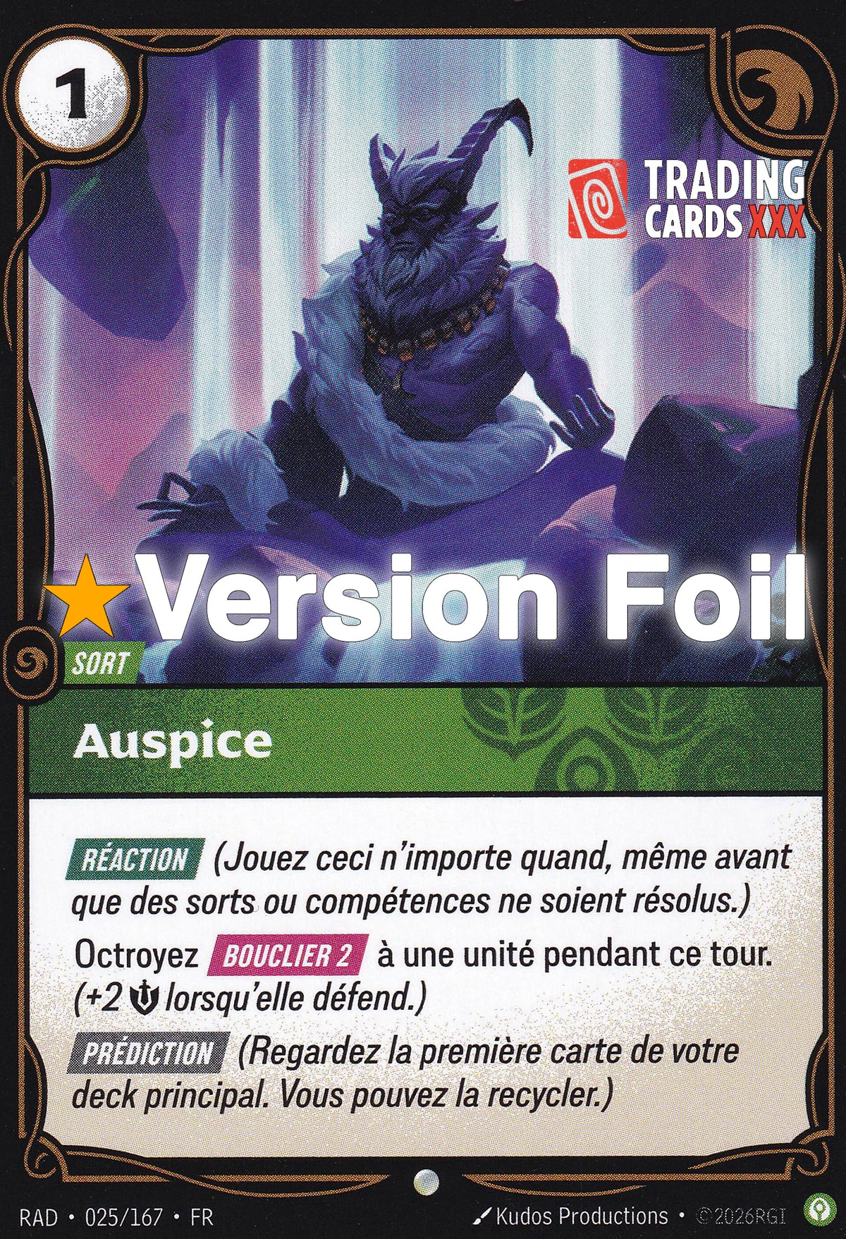 Riftbound - Auspice : Foil C RAD-025/167 FR