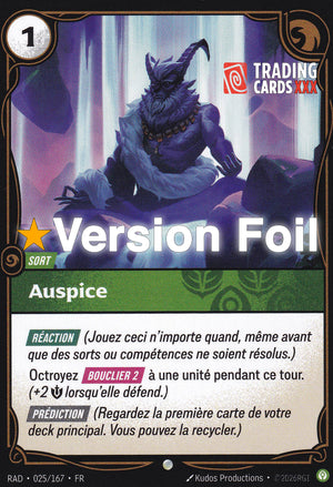 Riftbound - Auspice : Foil C RAD-025/167 FR