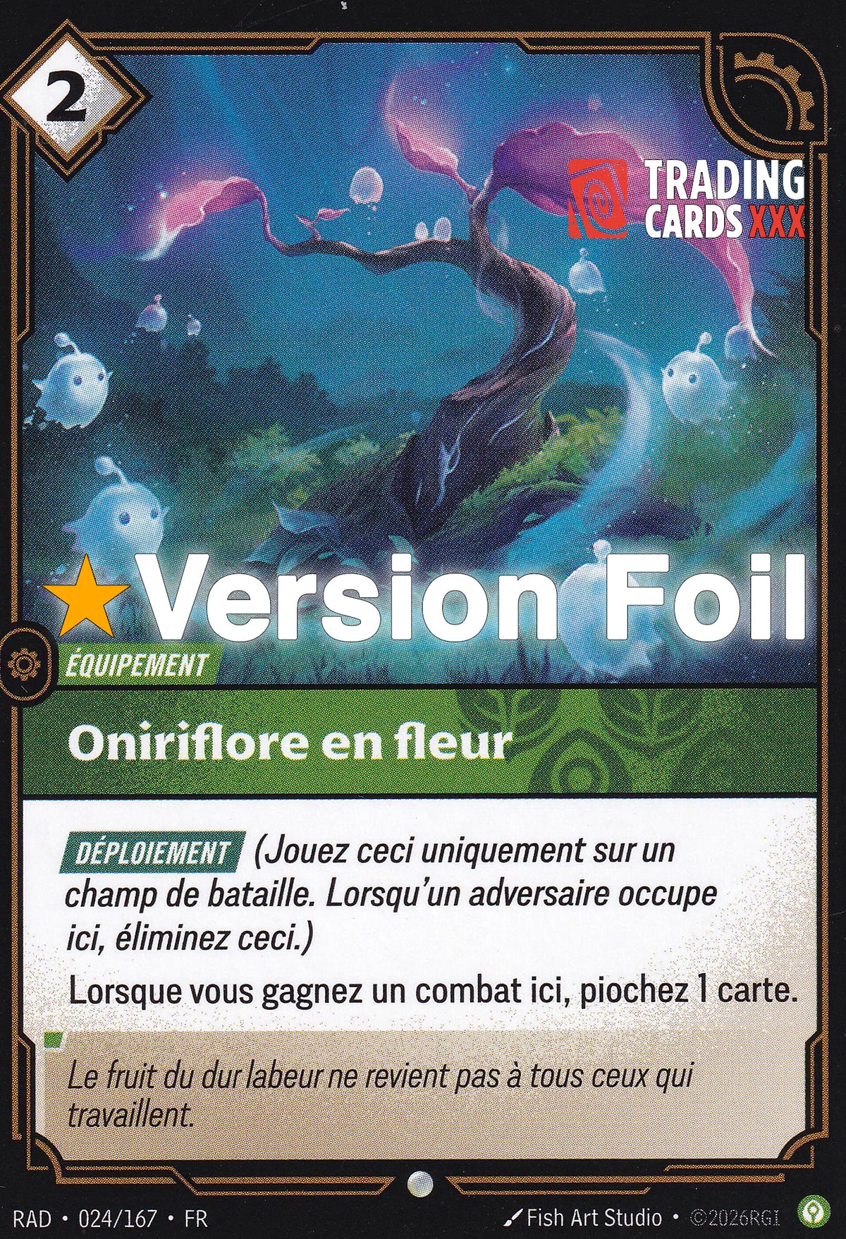 Riftbound - Oniriflore en fleur : Foil C RAD-024/167 FR