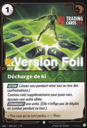 Riftbound - Décharge de ki : Foil C RAD-028/167 FR
