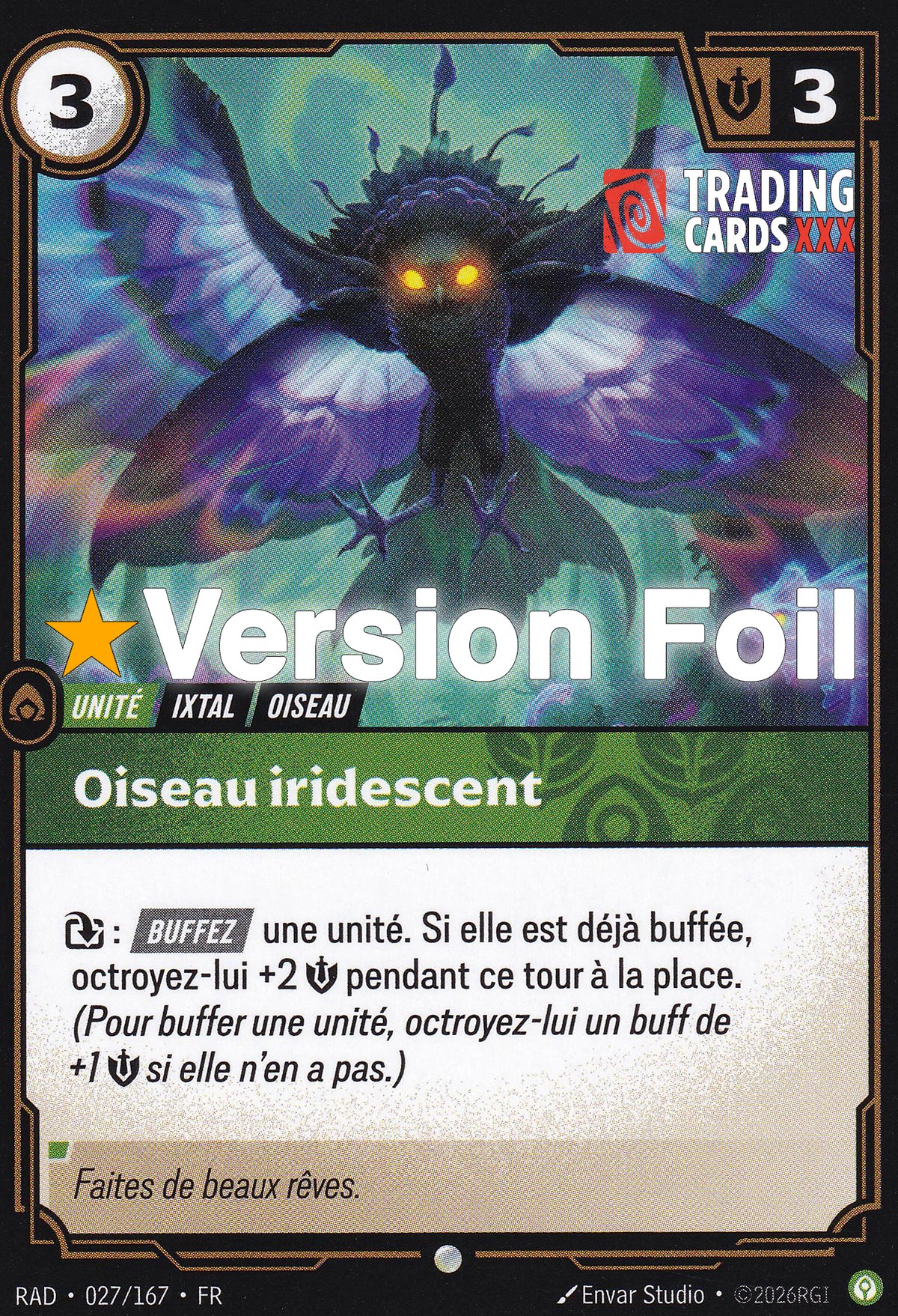 Riftbound - Oiseau iridescent : Foil C RAD-027/167 FR