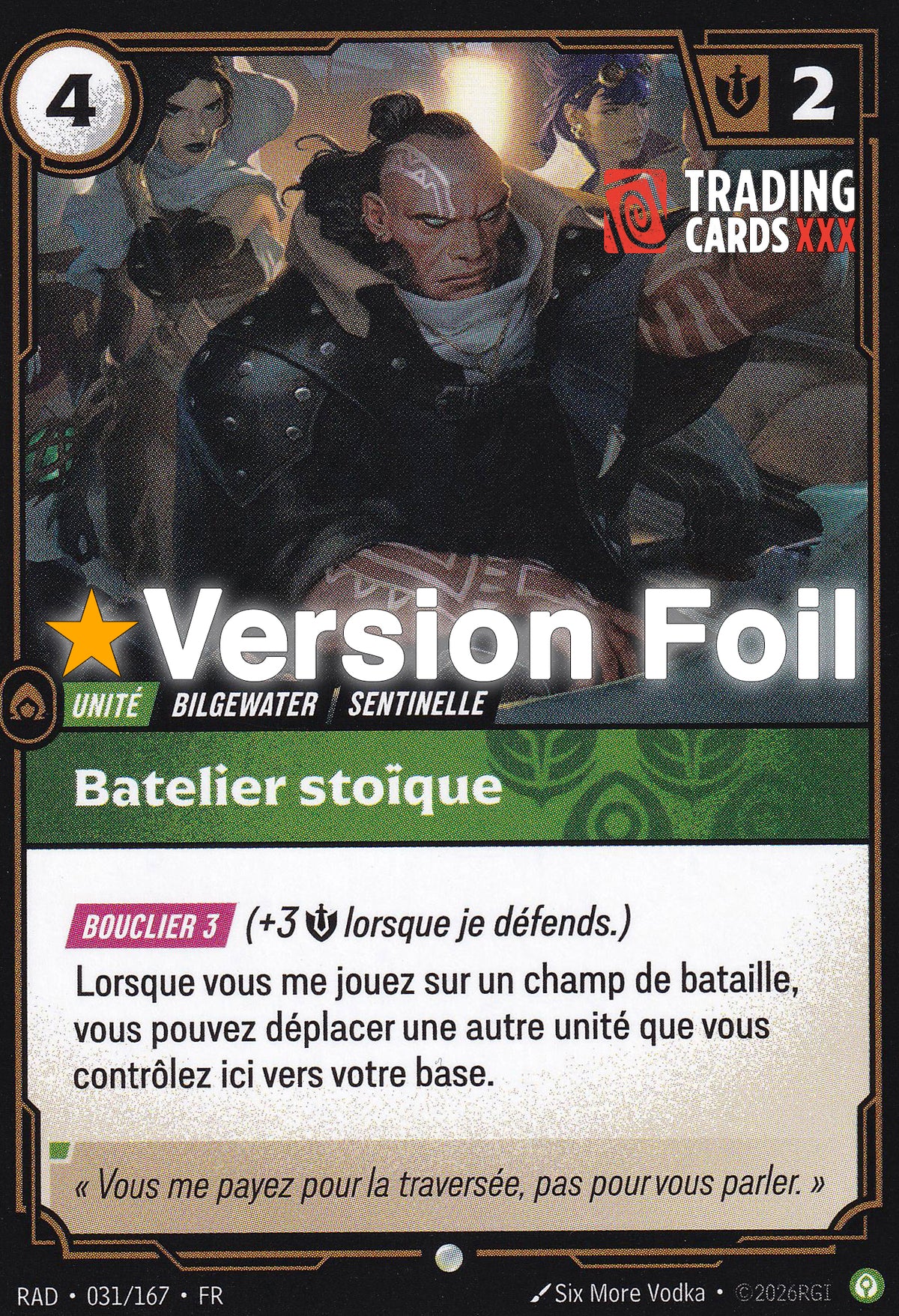 Riftbound - Batelier stoïque : Foil C RAD-031/167 FR