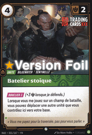 Riftbound - Batelier stoïque : Foil C RAD-031/167 FR
