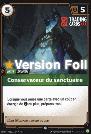 Riftbound - Conservateur du sanctuaire : Foil C RAD-030/167 FR