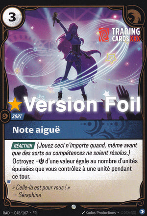Riftbound - Note aiguë : Foil C RAD-048/167 FR