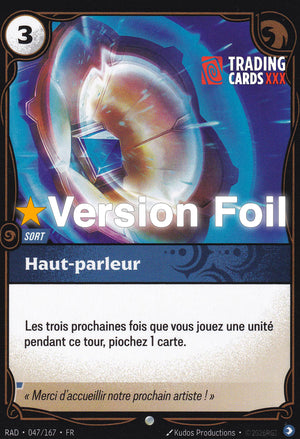Riftbound - Haut-parleur : Foil C RAD-047/167 FR