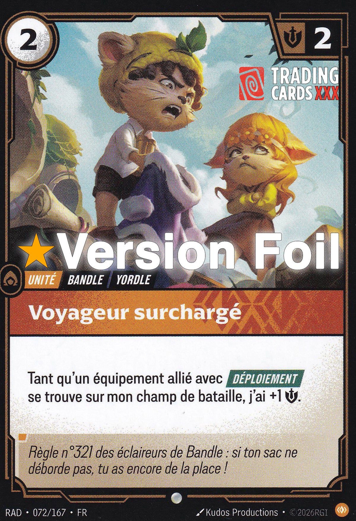 Riftbound - Voyageur surchargé : Foil C RAD-072/167 FR