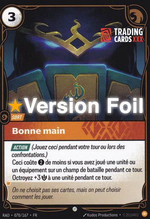 Riftbound - Bonne main : Foil C RAD-070/167 FR
