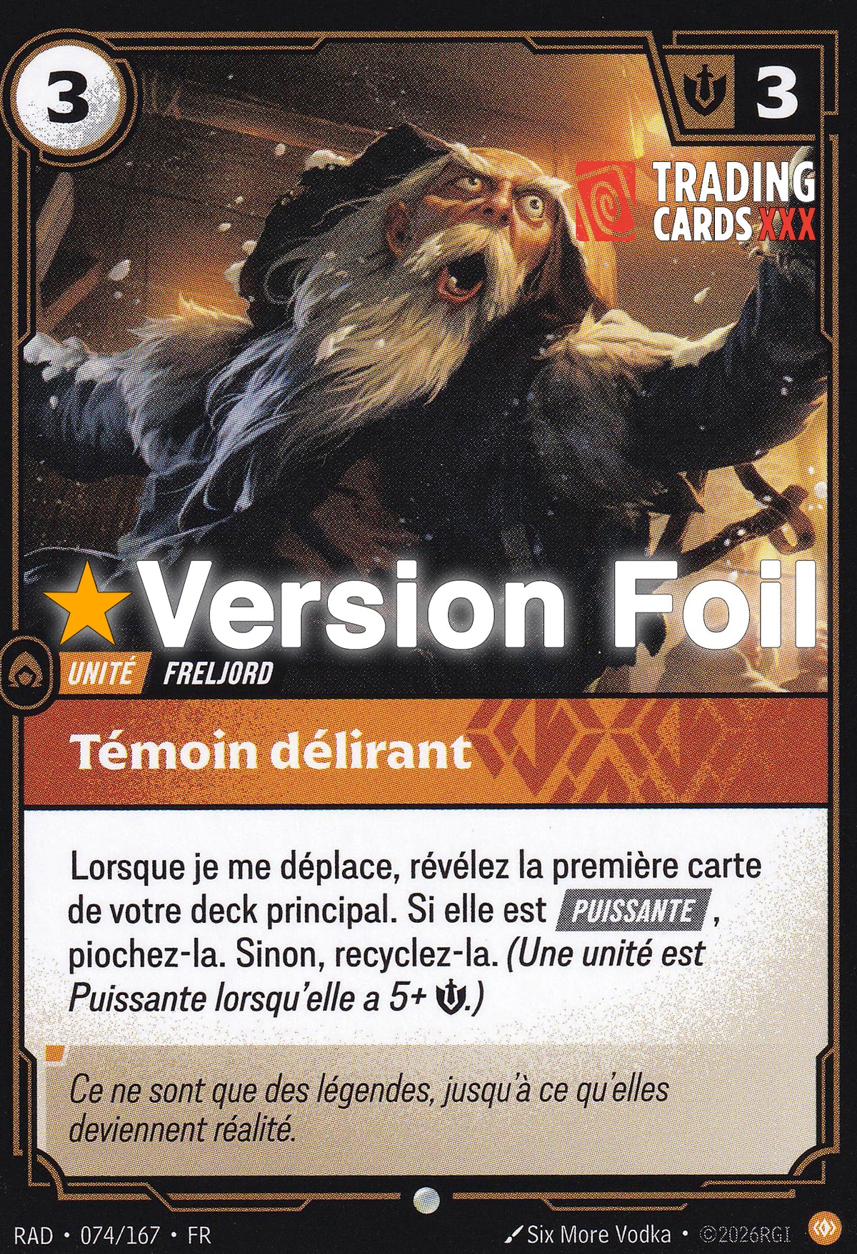 Riftbound - Témoin délirant : Foil C RAD-074/167 FR