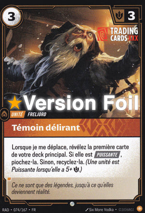 Riftbound - Témoin délirant : Foil C RAD-074/167 FR