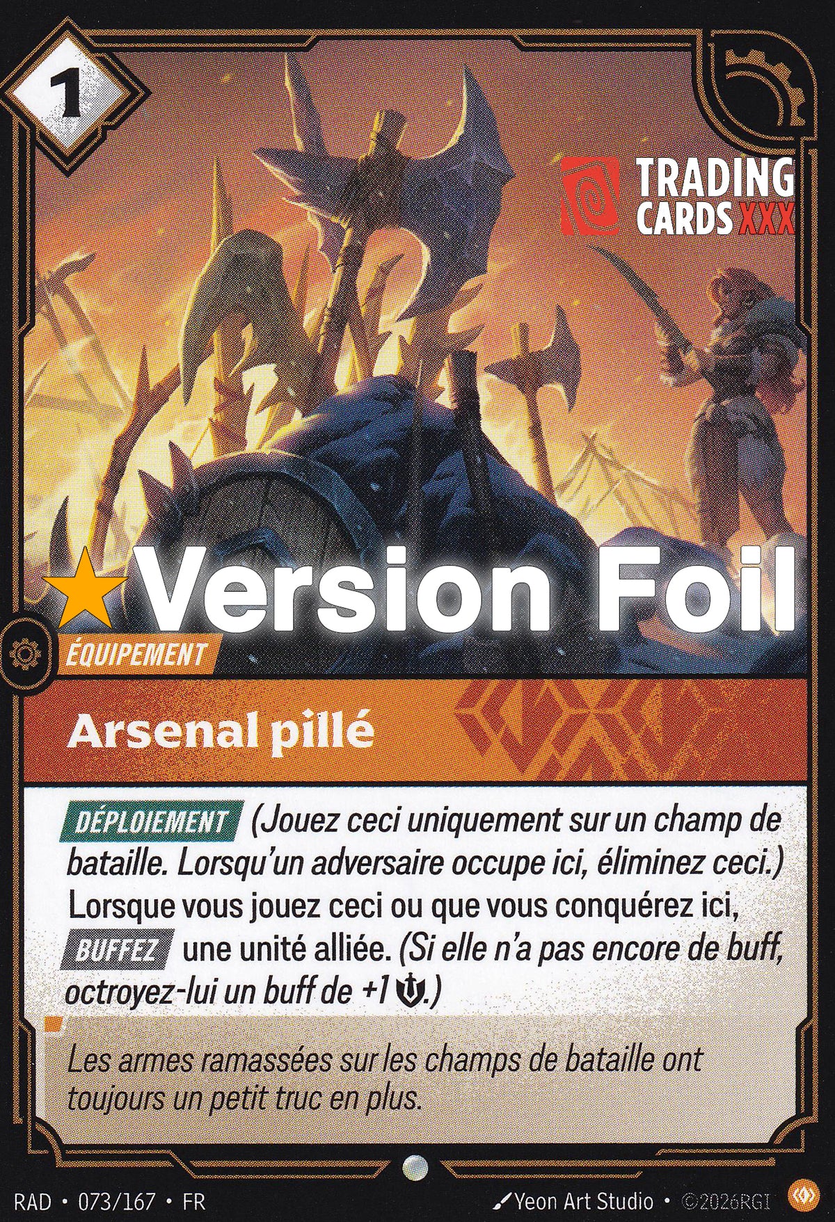 Riftbound - Arsenal pillé : Foil C RAD-073/167 FR