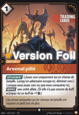 Riftbound - Arsenal pillé : Foil C RAD-073/167 FR