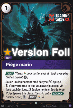 Riftbound - Piège marin : Foil C RAD-100/167 FR
